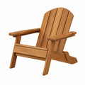 Adirondack Gartenstuhl 82×90×100 cm aus Massivholz Naturbraun mit hoher Rückenlehne