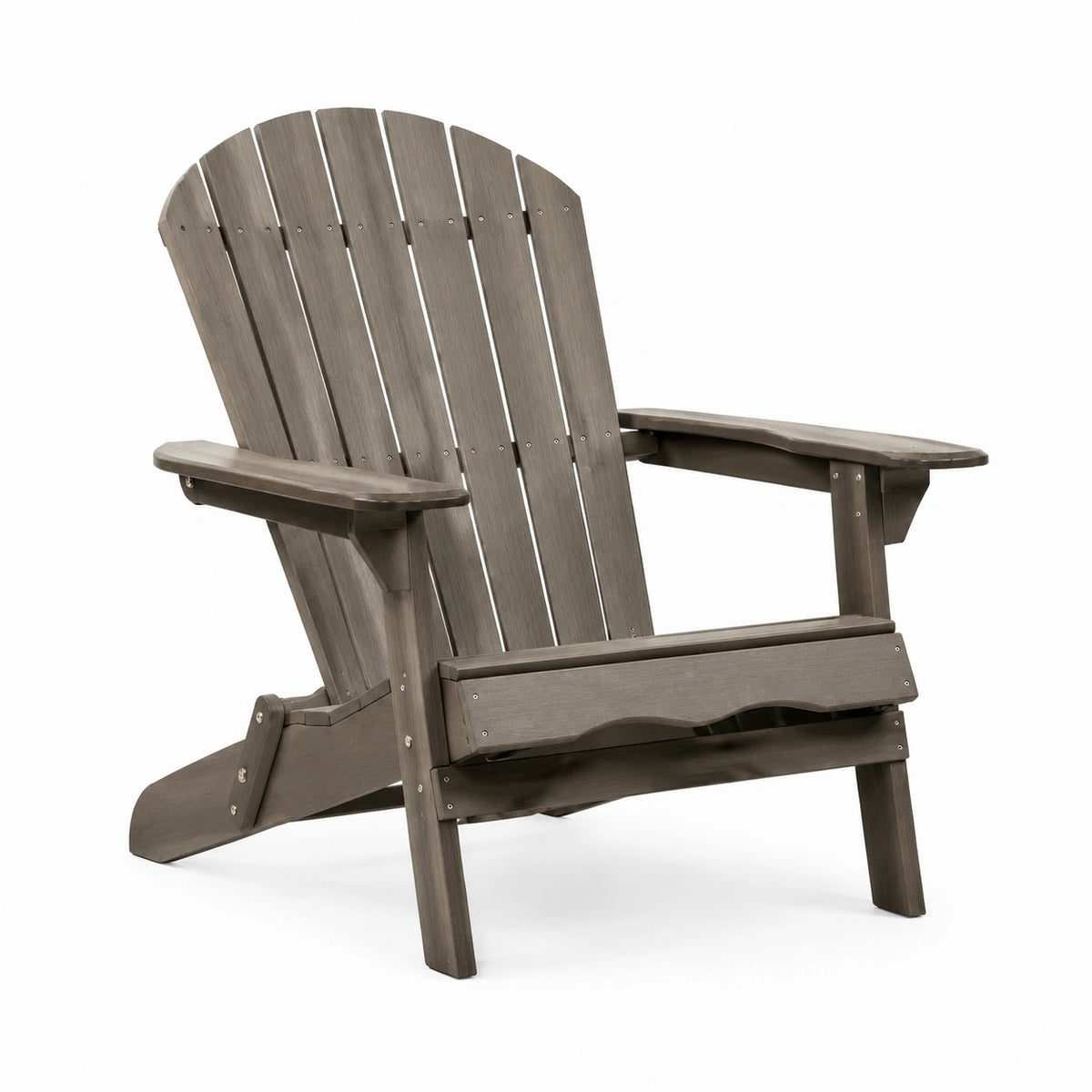 Adirondack-Gartenstuhl 80×86×95 cm Kunststoff Grau wetterfest