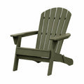 Adirondack Gartenstuhl 80×90×98 cm Kunststoff Olivgrün mit Armlehnen